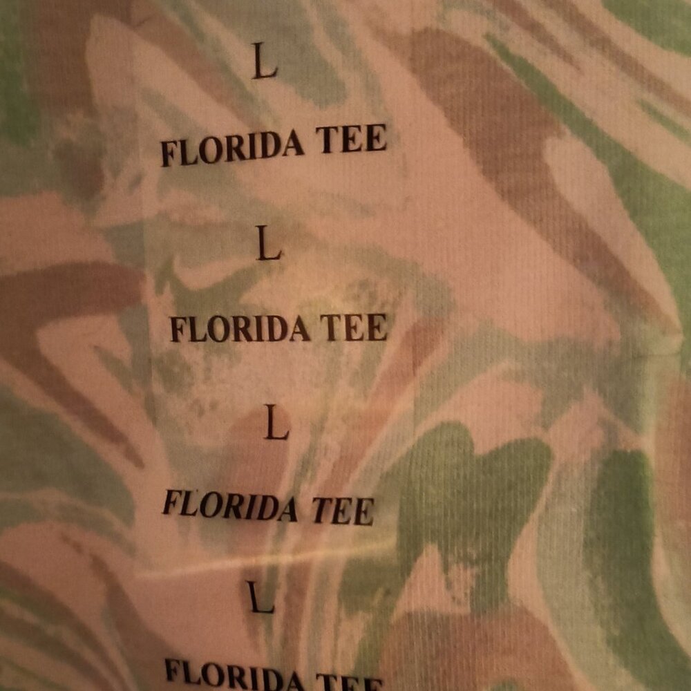 Woman's Coral Bay Florida Tee. 3/4 Sleeves . Square Neck - Picture 2 of 5